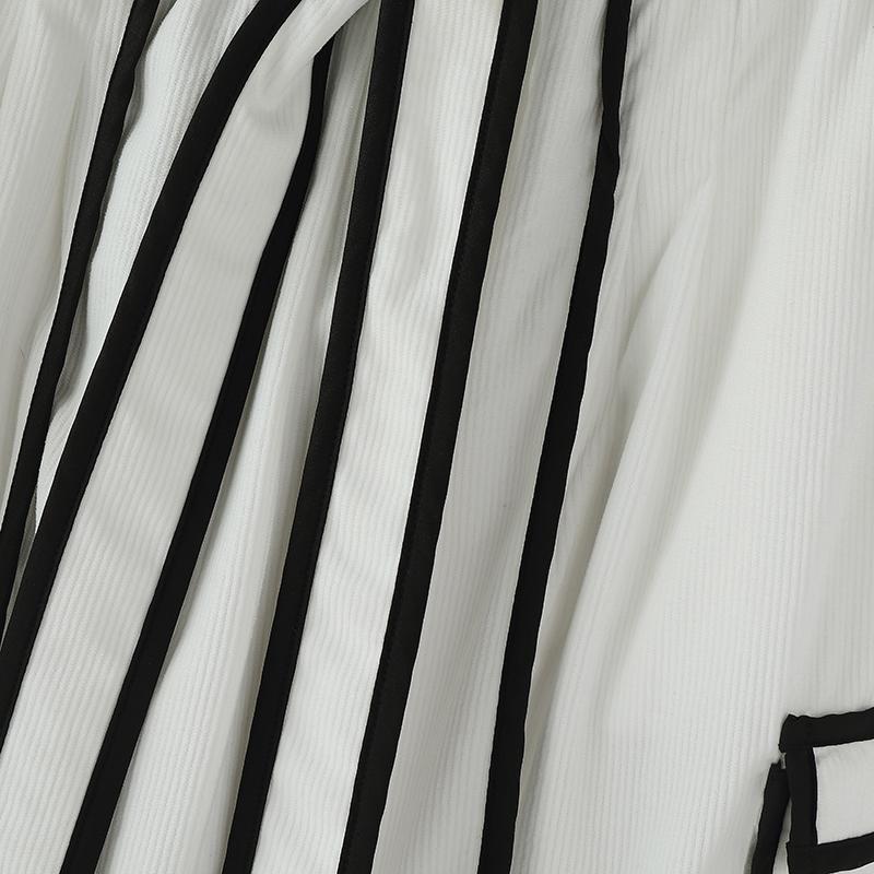 INCERUN Podzim Jaro Pánské Ležérní Elastický Pas Prošívaný Pás Dlouhé Harémové Kalhoty