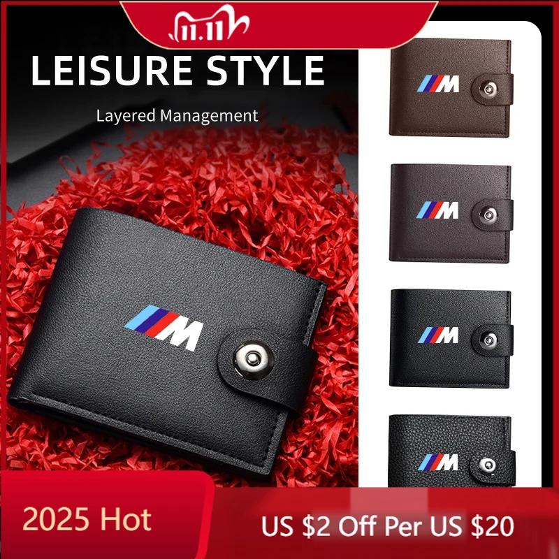 Heiß 2025 Leder Herren Geldbörse Geschenk Münz ID Bargeld Kreditkartenhalter Geldbörsen Für BMW M Performance 1 2 3 5 7 Serie X1X2X3X4X5X6 G20