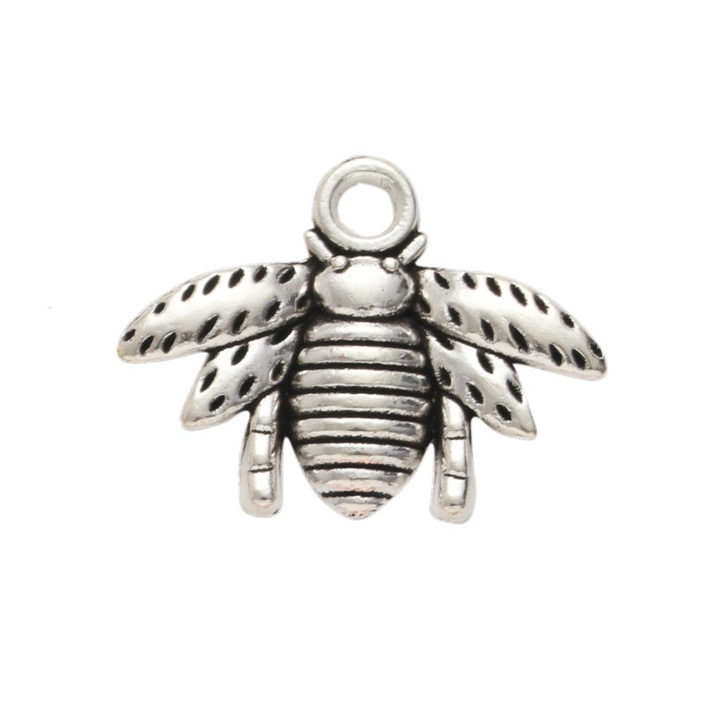 Vintage Bee Charm Pendants DIY Jewelry Accessories for Necklace Making