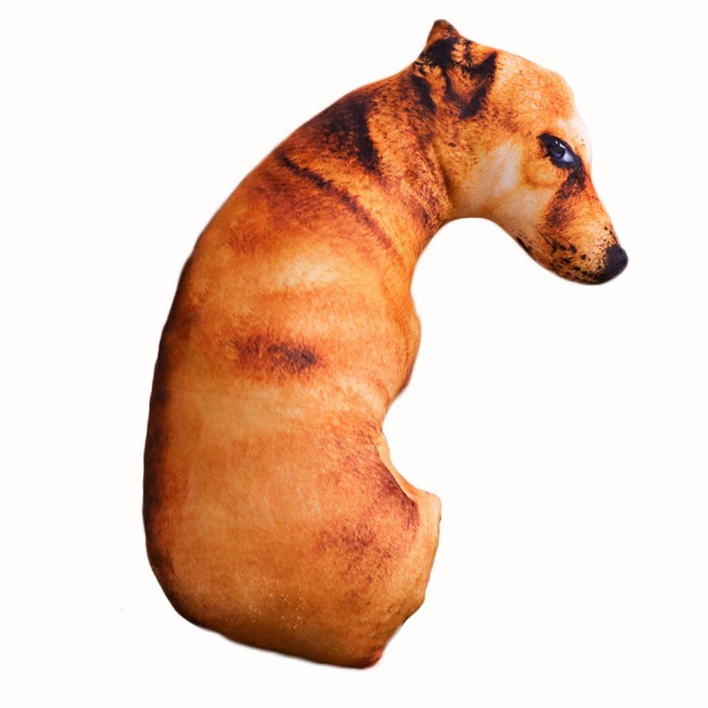 

3D Dog Pillow Soft Cushion Hound Lifelike Animal Throw Pillow Home 20CM-A