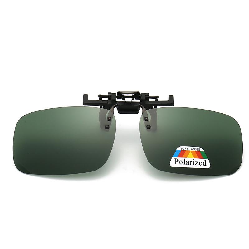 Polarized Dual-Use Clip-On Lenses: Sunglasses & Night Vision for Prescription Glasses, Ideal for Driving