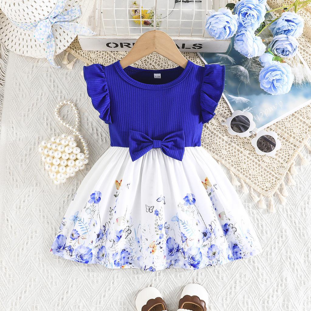 3M-3J Süße Babykleider Modische Kleider Mädchen Printkleider Sommerkleider