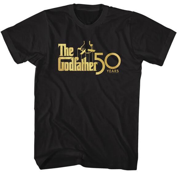The Godfather Gold Movie Logo 50 Years Don Corleone Men T Shirt XL