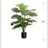 Nordic Style Monstera Faux Plant Arrangement for Living Room Decor