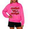 Ladies' Fashionable Casual Round Neck Long Sleeved Christmas Printed Hoodie