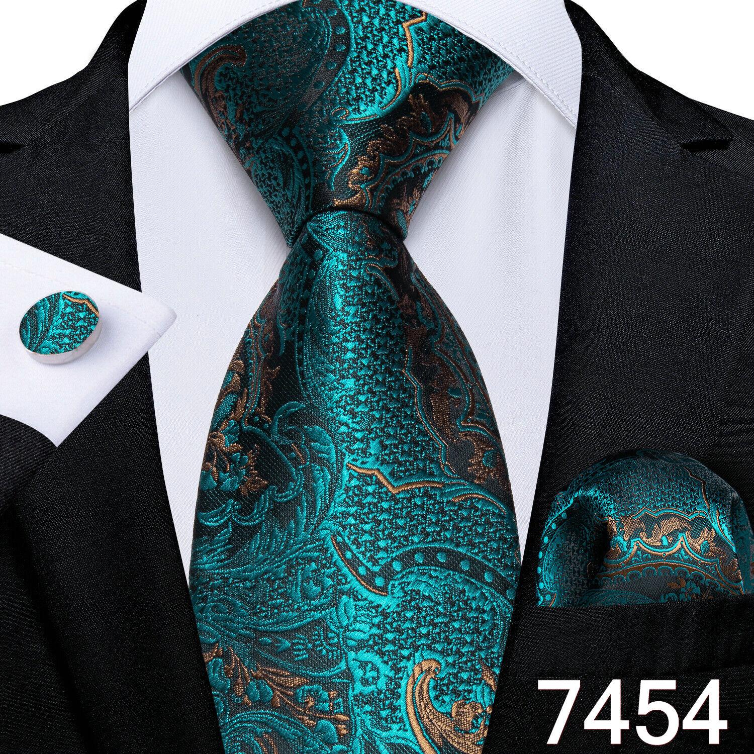 

Ділові чоловічі краватки в клітку. Офіційна шовкова краватка. Handky Cufflinks Set for Men Formal Tie Dibangu N-7454