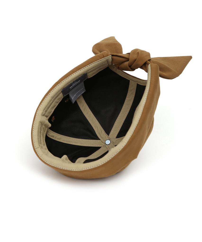Eondeokeonteulolseutyudio Ribbon Brimless Cap Half Moon / Ribbon / Bio Desert