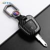 Abs Carbon Fiber Pouzdro na klíče od auta Pro Peugeot 206 207 307 408 607 Pro Citroen C1 C2 C3 C4 Pro Xsara Picasso Příslušenství na klíčenku