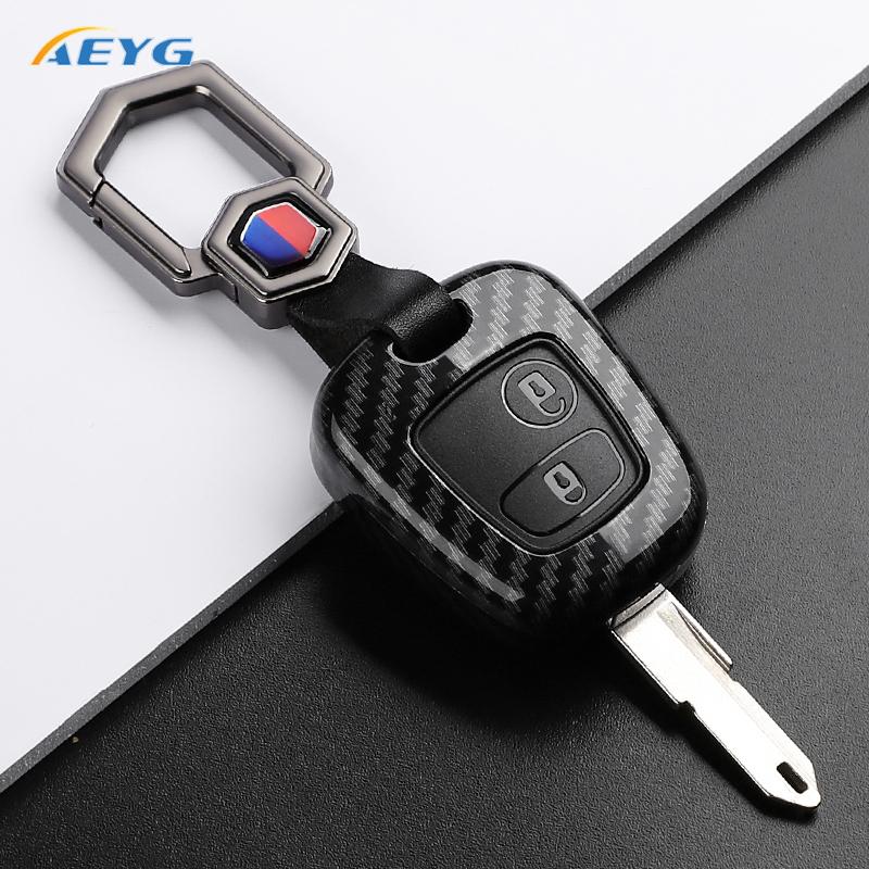 Abs Carbon Fiber Pouzdro na klíče od auta Pro Peugeot 206 207 307 408 607 Pro Citroen C1 C2 C3 C4 Pro Xsara Picasso Příslušenství na klíčenku