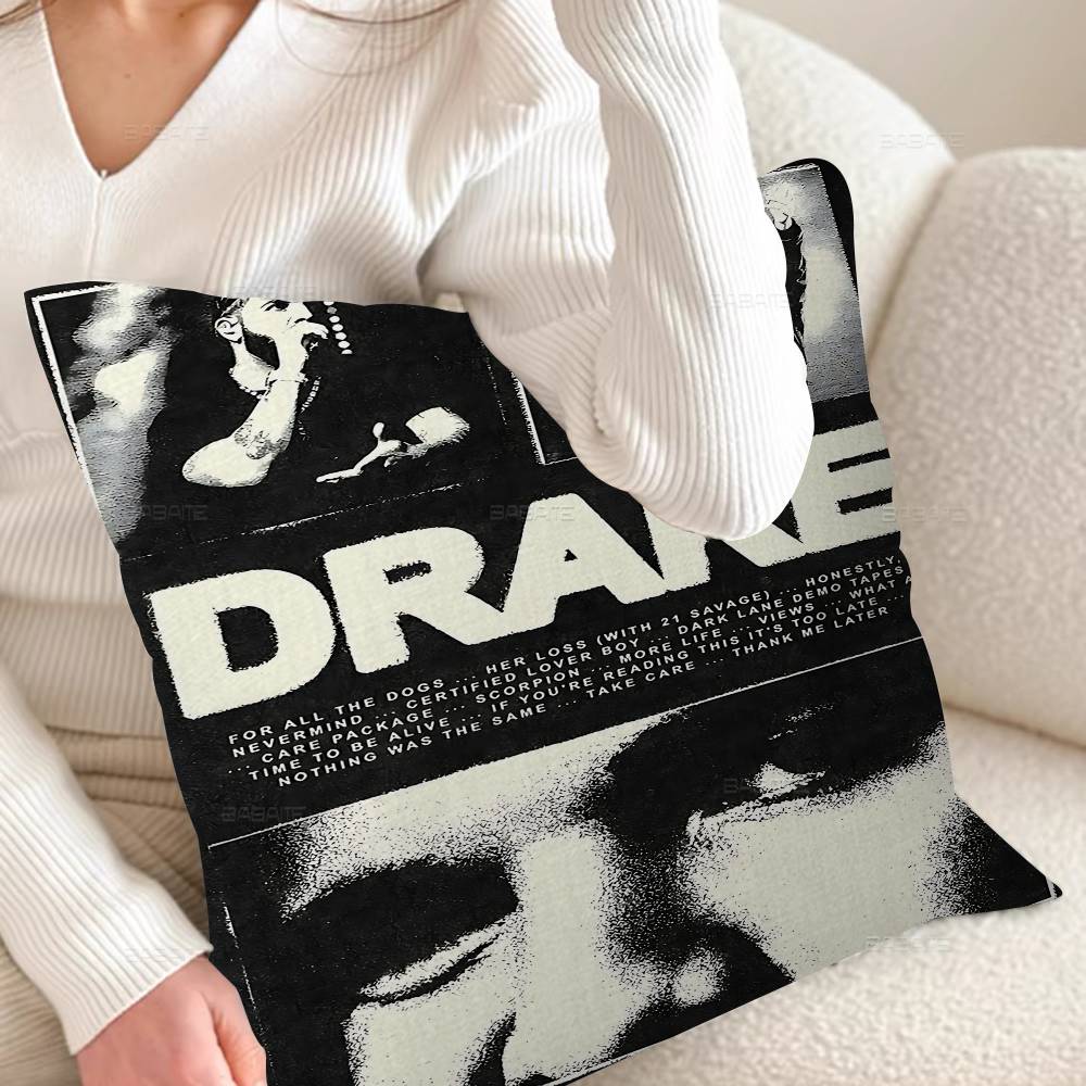 Drake For All The Dogs Pillow Anime Pillow Sofa Bed Head Pillow Cover Cushion Cover 45x45 Cm Fashion
