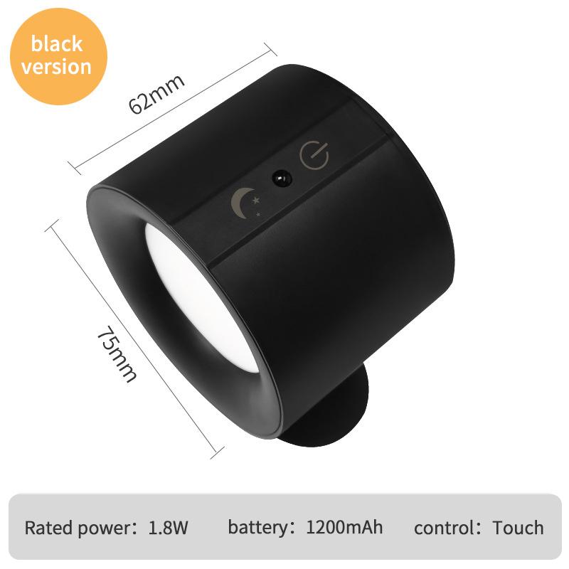 

Светодиодный магнитный настенный светильник, ночник, атмосфера, простое украшение, прожектор для чтения, спальня, зарядка, ночник USB Plug