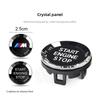 DKHN5 Crystal Car One Click Start Button For BMW M Power 3 Series E90 E92 F30 F35 G20 F10 G30 G28  ABS Engine Start Stop Cover Trim