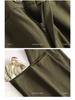Women's Khaki High-Waist Loose Wide-Leg Banana Pants - Spring/Autumn 2026 Plus Size Casual