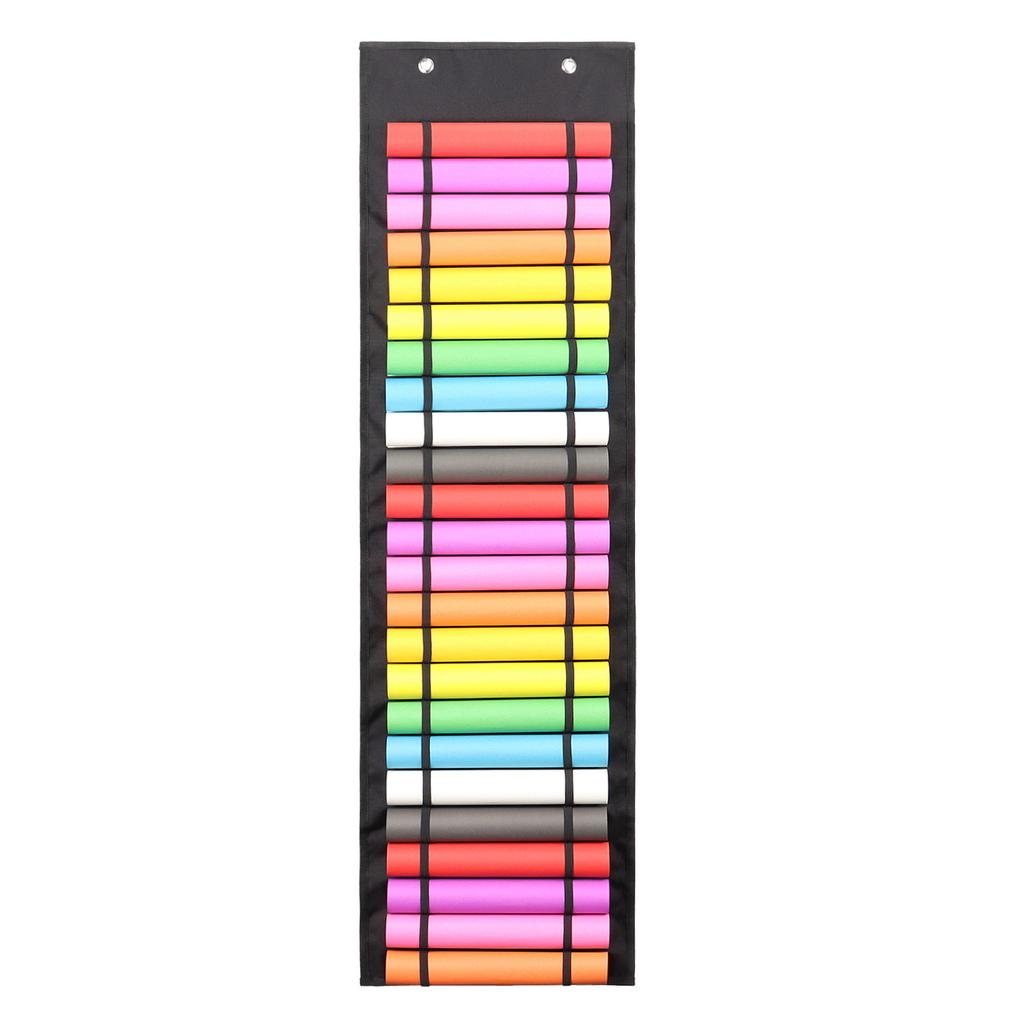 Vinyl Storage Holder Hanging Bag Vinyl Roll Storage Rack  Thermal Transfer Film Organizer Hanging Pocket Behind The Door 48Grid