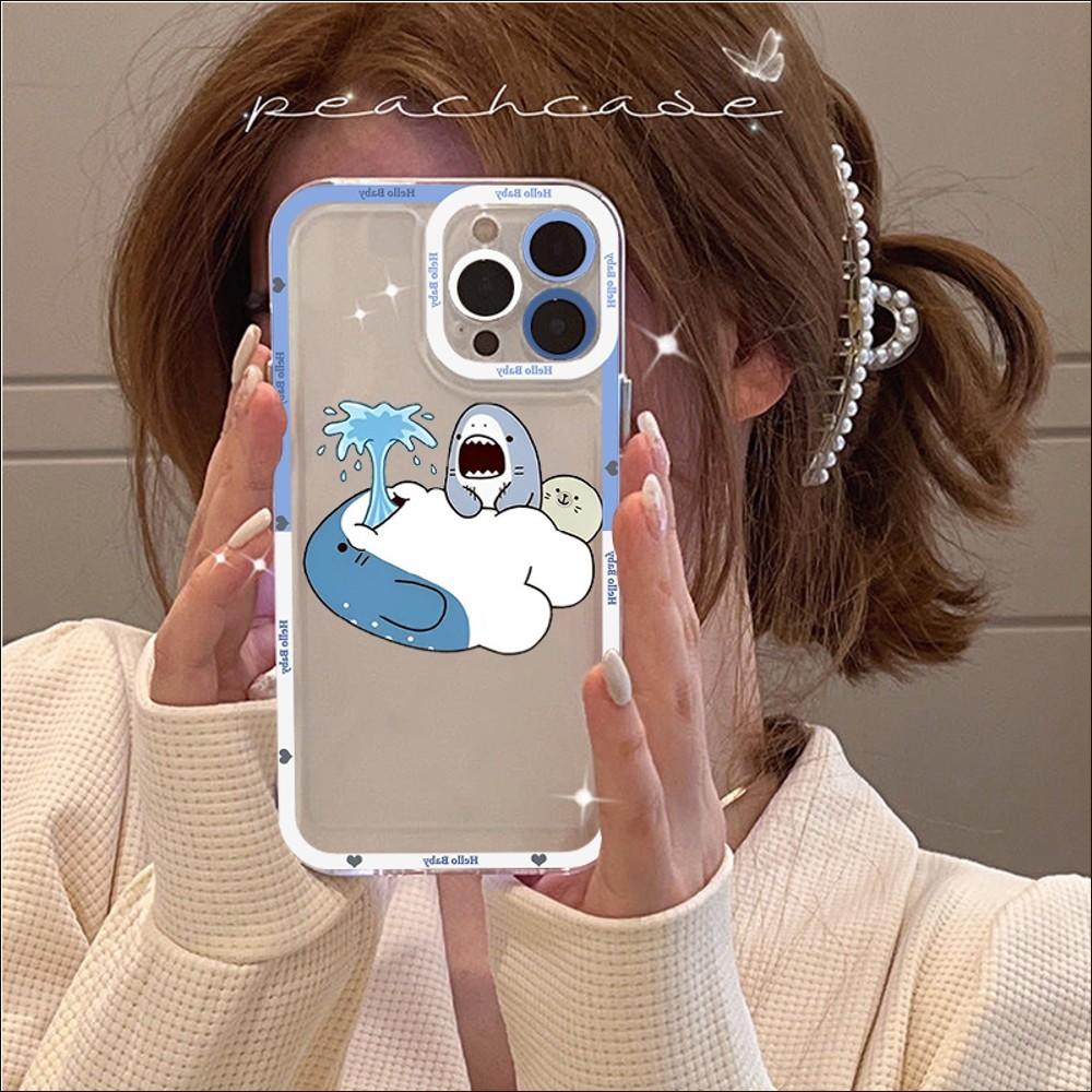 Funny Shark Phone Case For IPhone 14 13 12 11 Pro Max XS X XR SE 2020 6 7 8 Plus Mini Protective Cover