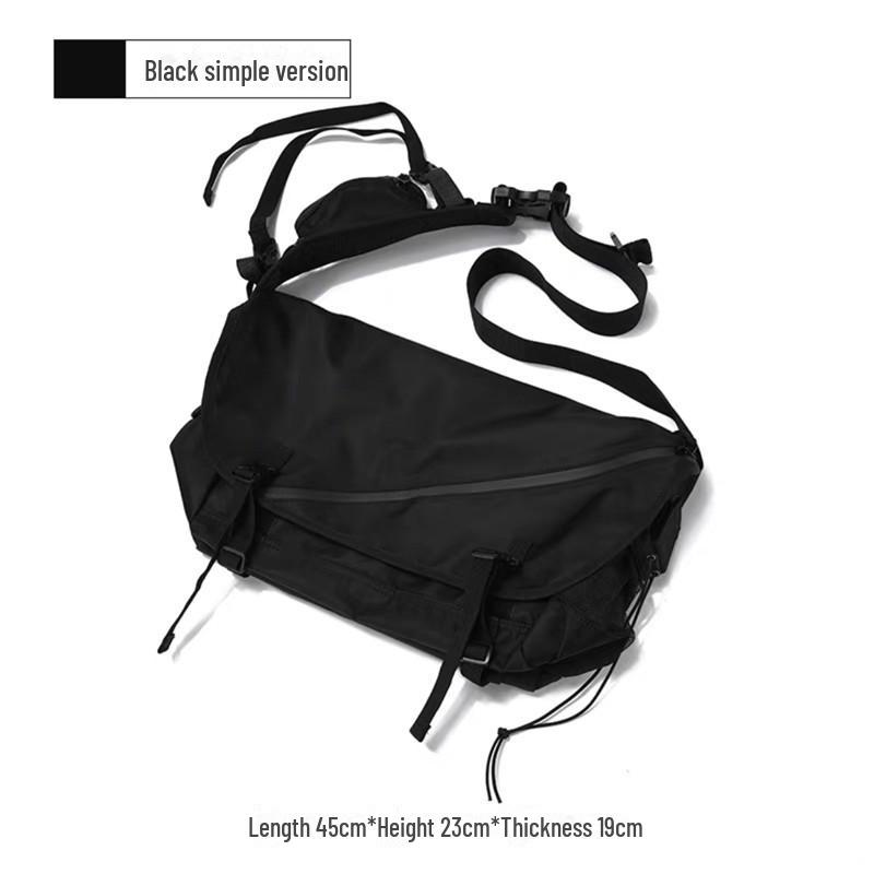 

Мужская молодежная сумка-мессенджер в японском стиле - большая вместимость, модная повседневная сумка через плечо в уличном стиле