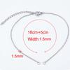 10pcs 5pcs Stainless Steel Bracelet Adjustable O Chain with Extension Chain Lobster Clasp DIY Bracelet Making Jewelry Findings