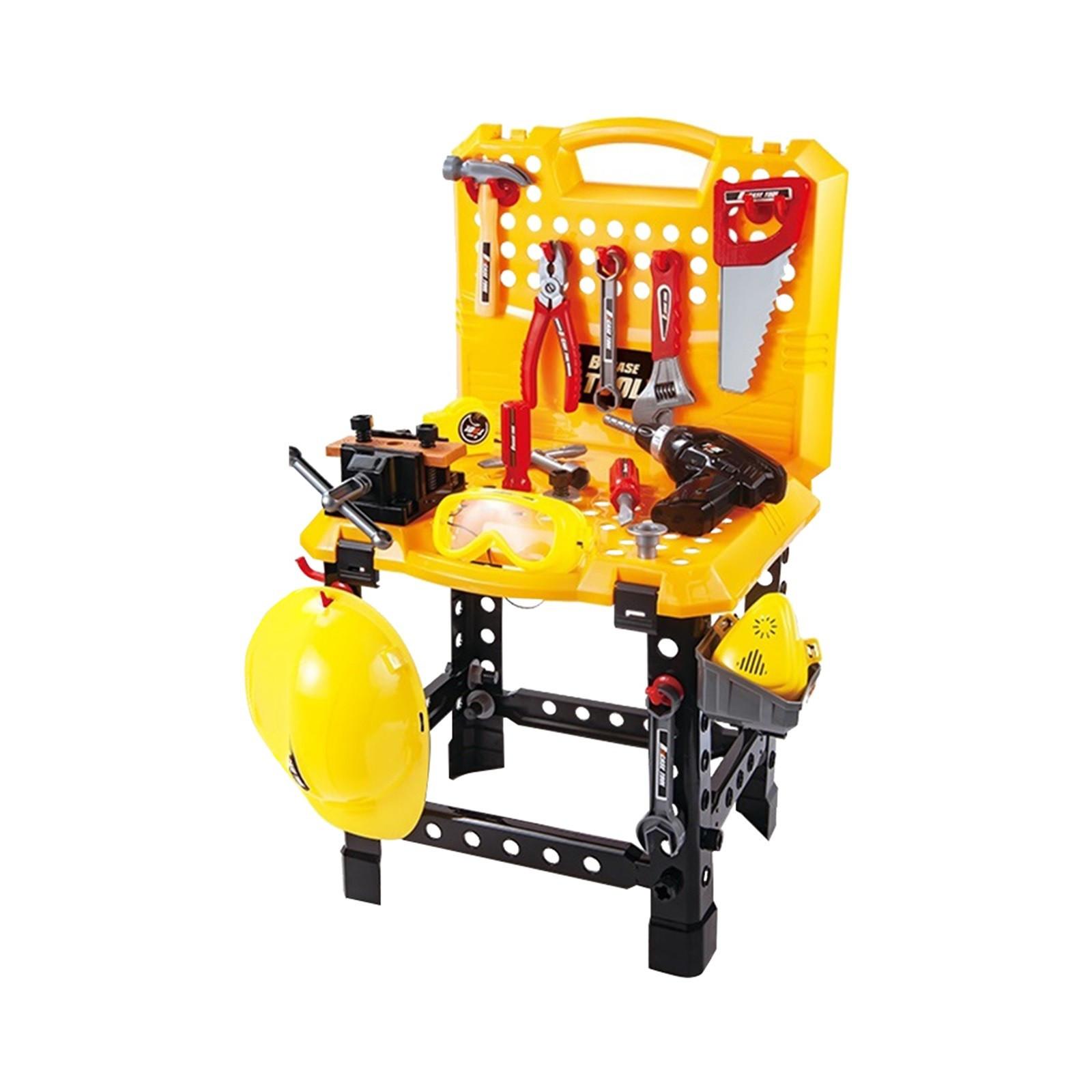 

Игрушечная скамейка для инструментов, детская ролевая игра, строительная мастерская, скамейка для инструментов, 82 шт. One Size