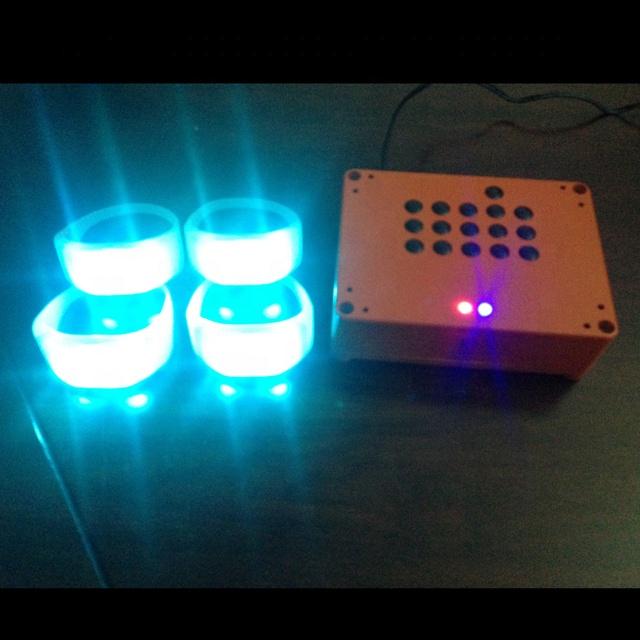 DMX Control Light up Wristband logo Print Event Party Glow Led Bracelet