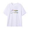 Casual Fashion Logo Round Neck Short Sleeve T-Shirt Men Tops White AHSW843-2