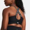 Under Armour Ua Infinity 2.0 Slim Fit U-Shaped Logo Sports Bra Women Underwear Black 1384118-001
