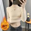 2025 Women's Plus Velvet Knitwear: Thick Warm Autumn/Winter One-Piece Sweater