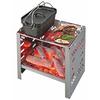 Captain Stag (CAPTAIN STAG) Dutch Oven Iron Casting Square Dutch Oven Mini Width 205 X Depth 130 X Height 90mm Full Water Capacity 750ml No Seasoning