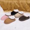 Autumn and Winter Lace Ethnic Style Fashionable Cotton Bags and Couple's Warm Cotton Slippers for Indoor and Outdoor Use