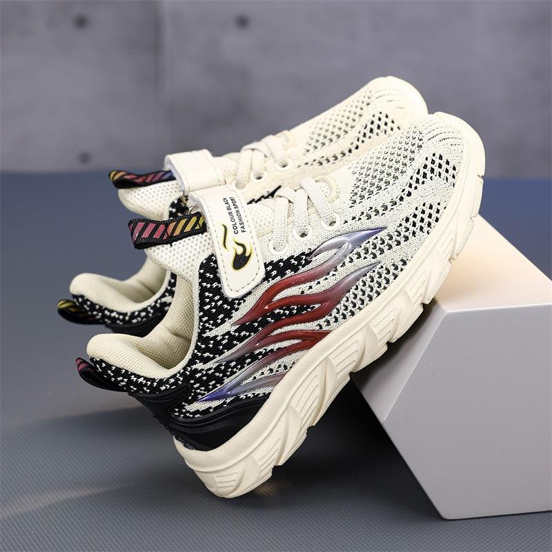 Children's sports shoes medium and large children's breathable mesh shoes boys spring and autumn light wear-resistant running breathable and comfo