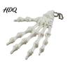 Skeleton Hand Fidget Toy Keychain, with Hanging Chain 3D Printed Ornament, Movable Charm Joint Design Skull Palm Stress Relief for Halloween