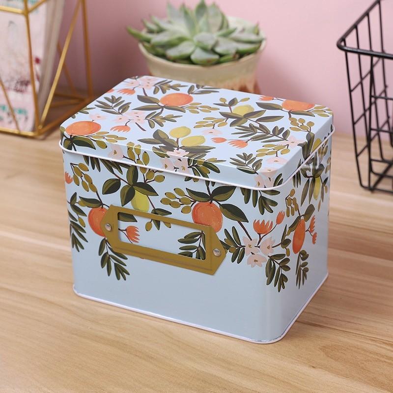 

Box Storage Metal With Lid For Living Room Bedroom And Study Gift Decoration