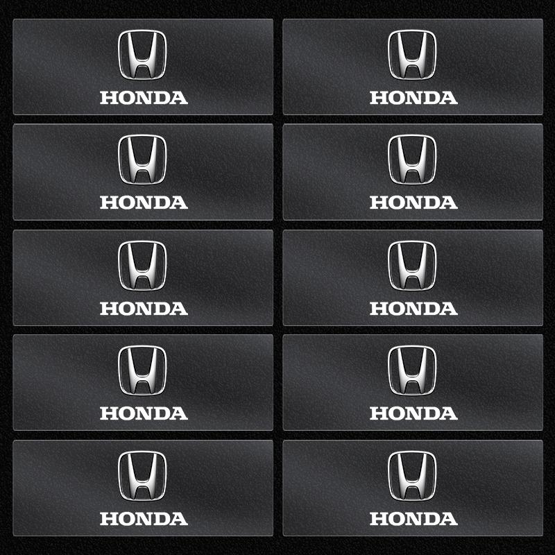2/5/10Pcs Car Logo Sticker Central Control Decals Car Accessories For Honda Fit Mugen Insight Type S R VTEC DOHC Modulo Vezel Legend RR Si