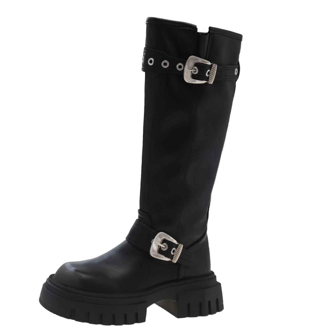 

5.5CM Knee High Boots for Women s Knitted Elastic Socks Botas Spring Autumn Platform Fashion Long Boots Shoes Botas De Mujer 35 чёрный