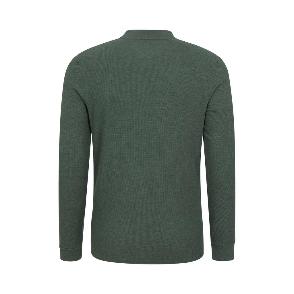Mountain Warehouse Mens Selby Waffle Henley T-Shirt