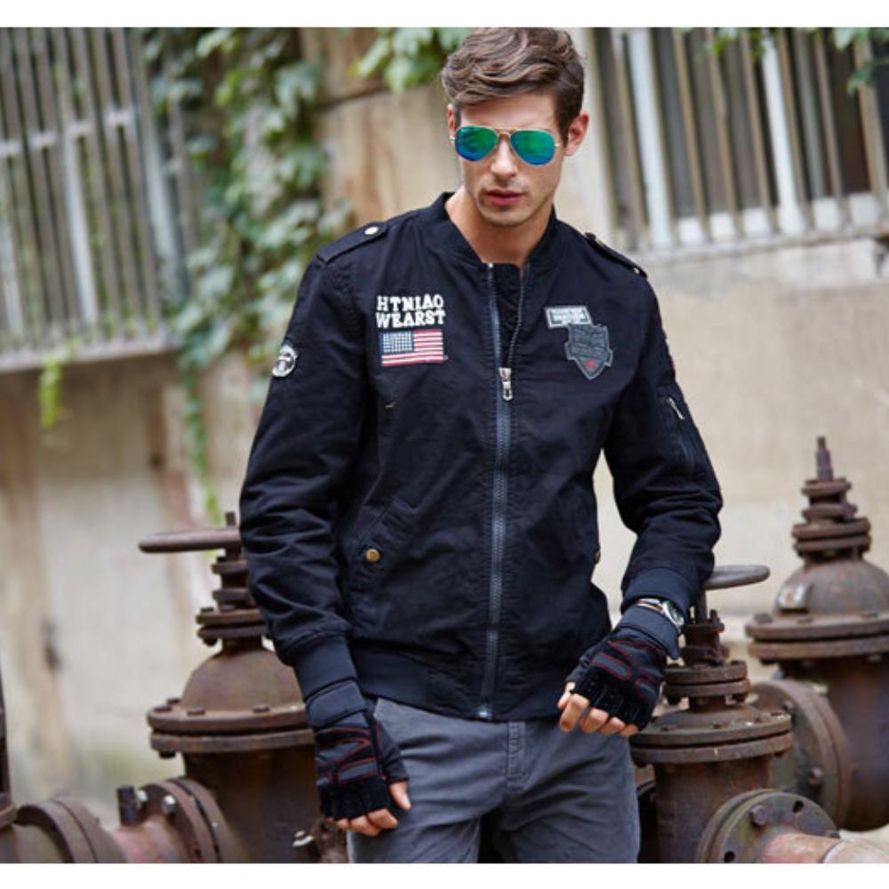 

Осенне-зимняя американская бейсбольная куртка, куртка пилота ВВС, рабочая одежда, топ с длинным рукавом 4XL чёрный