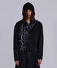 Jeidideuleondeon (M) Tattoo Zip Knit Hoodie Black