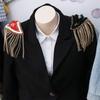 Pin Tassel Chain Shoulder Board Badge Shoulder Brooches  Western-style Clothes