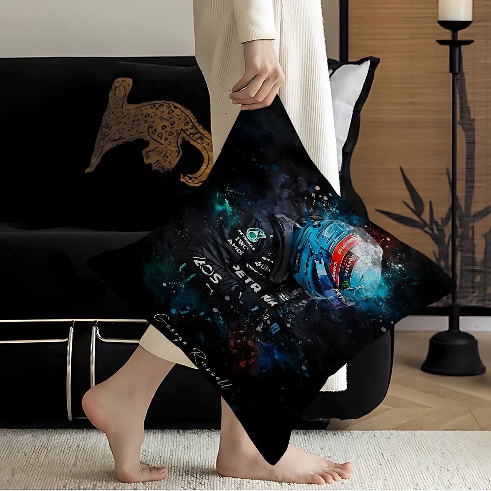F1 Formula 1 Racer Legend Lewis Hamilton Cushion Cover Pillowcase Upholstery Sofa Throw Pillow Home Decor Pillowcas 30x30cm