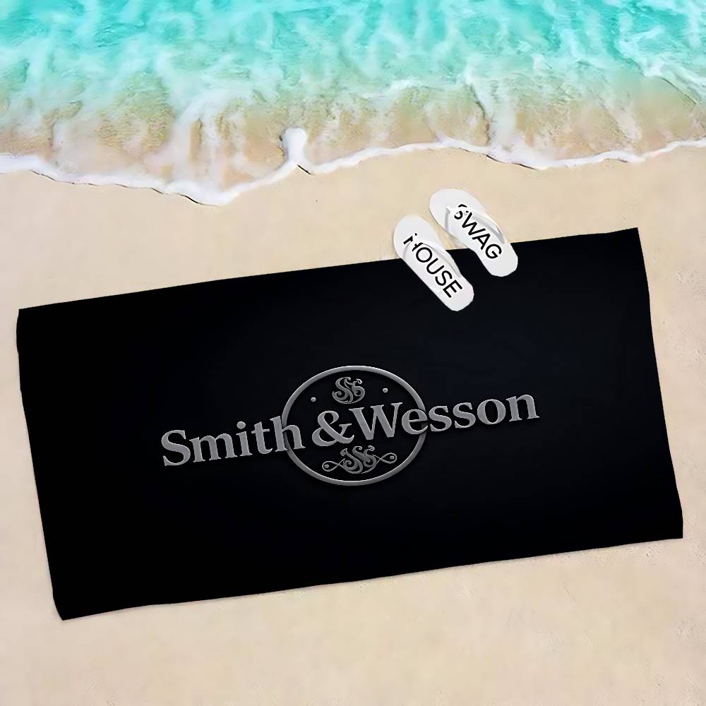 GUN SmithS W-WessonS Microfiber Printed Beach Towel Mountain Climbing Yoga Beach Swimming Running Absorbent Soft Towel