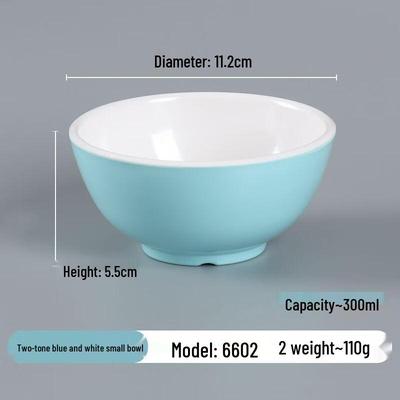 Heerli A8 Melamine Round Soup Bowls (10-Pack)