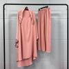 TikTok Fashion Women's Two-Piece Long Dress & Skirt Set