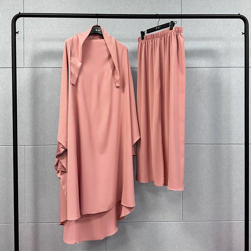 TikTok Fashion Women's Two-Piece Long Dress & Skirt Set