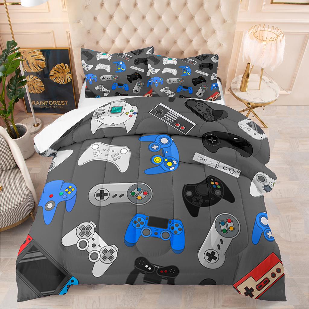 Gamepad  Bedding Set For Bedroom Soft Modern Bedding Set Comefortable Kids Duvet Cover Video Game Quilt Cover And Pillowcase