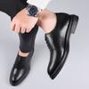 Mens Dress Shoes Lace Up Oxfords Business Office Pointed Black Lace-Up Men's Formal Shoes Office Men Wedding Party Shoes