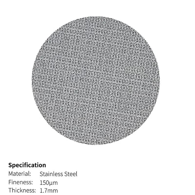 

51/53/58 мм многоразовый фильтр для кофе термостойкая сетка портафильтр бариста шайба фильтр для кофемашины эспрессо 53.3MM серебряный