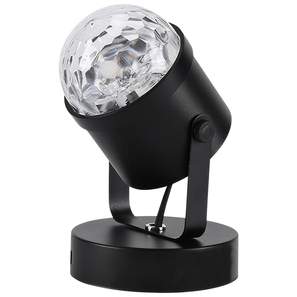 

Projection Atmosphere Lamp Adjustable Water Ripple Decor Light Non-Slip Dimmable Wall Spotlight for Bar Atmosphere Decoration чорний