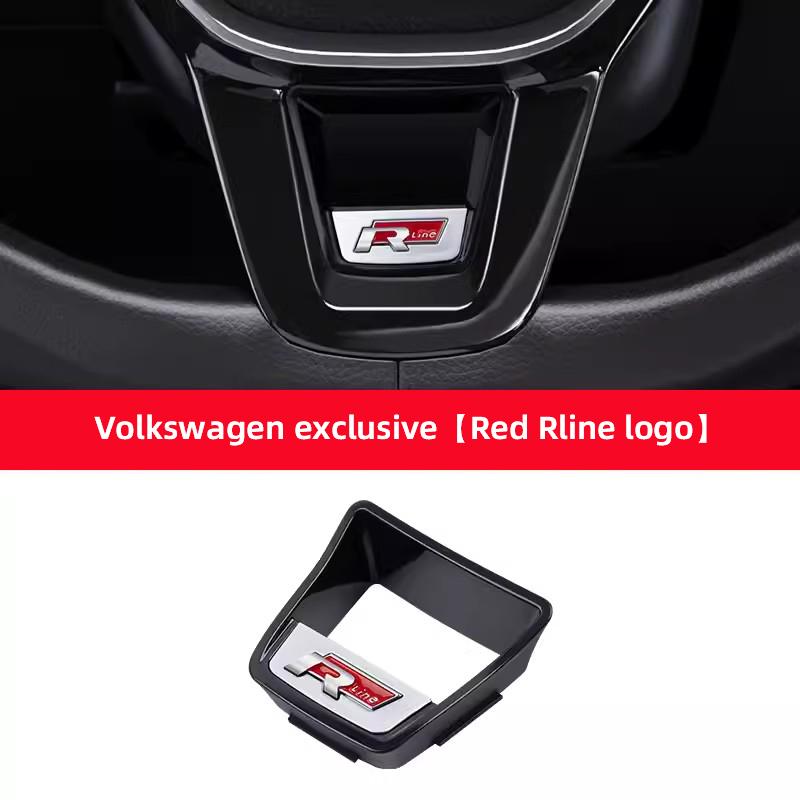 

2026 Hot For Volkswagen VW Car Steering Wheel Cover Badge Sticker Decoration For VW GTI R Line Golf 7 Polo Passat B7 Jetta CC Ti
