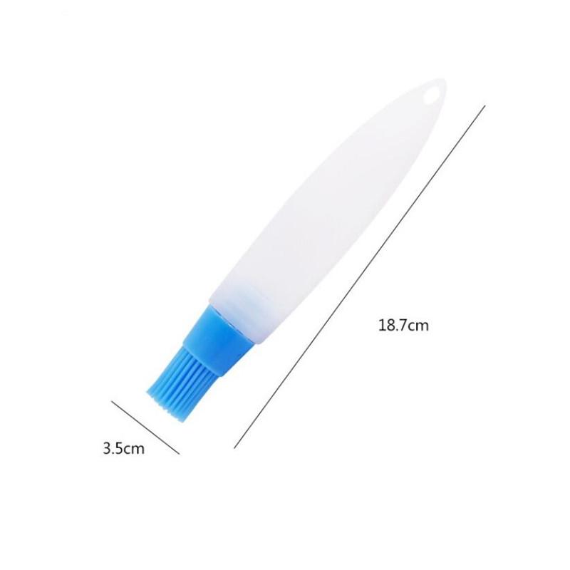 4 Colors Silicone Oil Bottle With Brush Baking BBQ Basting Brush Pastry Oil Brush Kitchen Baking Honey Oil Barbecue Tool Gadgets