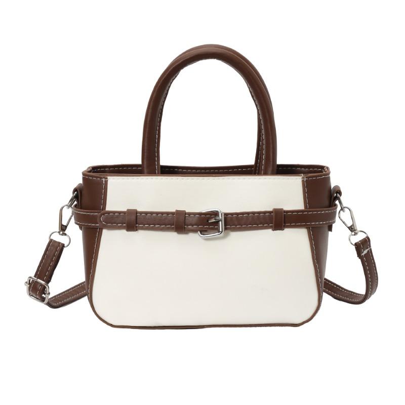 Retro Simple Fashion Casual Colorblock Women Shoulder Crossbody Small Square Bag