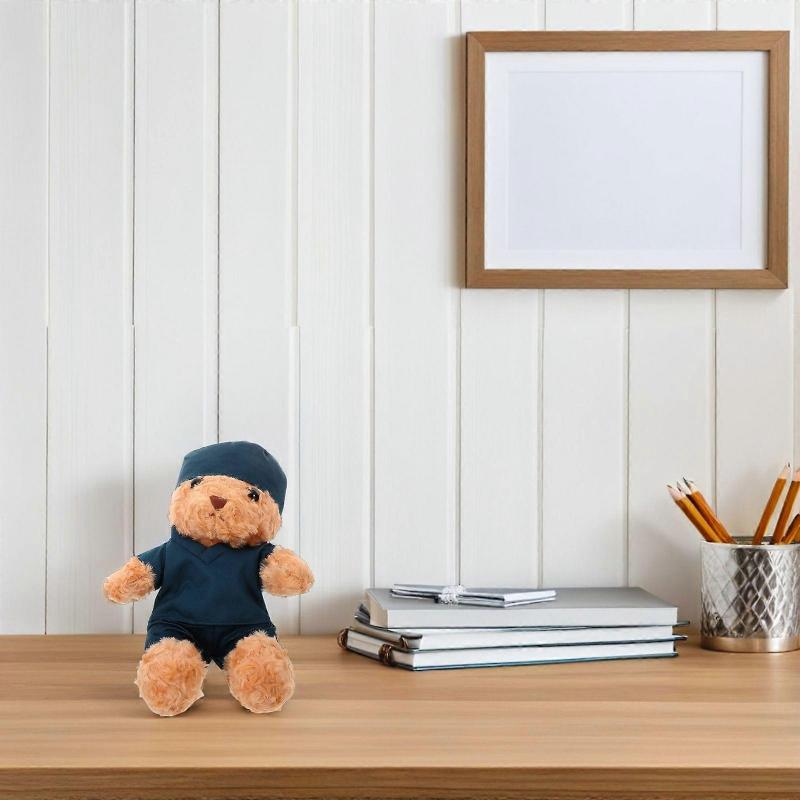 Plush Doctor Bear Stuffed Animal In Scrub Medical Plush Toy Bear For Medical Graduation School Doctors Students And Kids Present